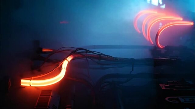 technology, abstract, background, futuristic, digital, modern, science, blue, circuit, pattern, glowing, data, connection, innovation, business, communication, network, design, concept, element, inter
