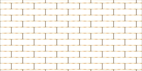 Obraz premium White brick wall background. architecture construction stone block brick wallpaper. seamless building cement concrete wall grunge background. 
