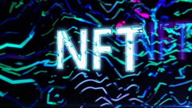 Creative exploration of NFT digital art trends with vibrant visuals and innovative techniques in a modern digital landscape - Powered by Adobe