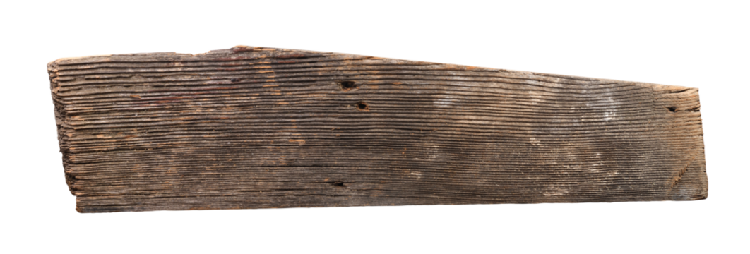 Old wooden sign board background. plank wood isolated for design art work or add text message. 