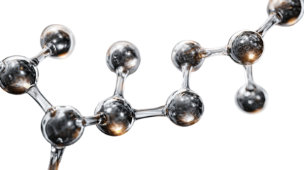 molecule structure isolated on white background