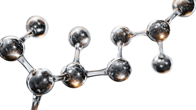 molecule structure isolated on white background