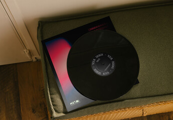 Mockup Of Customized Lp Cover And Album