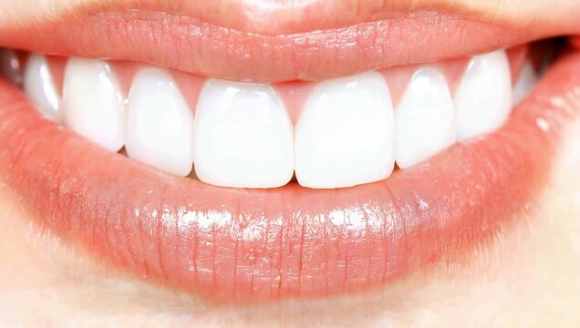 Closeup of human teeth and gums