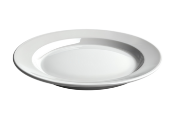 Clean White Plate Porcelain Dinnerware Empty Dishes Crockery Minimalism Tableware Serving Essential
