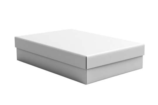 Minimalist white box presentation elegant storage solution product package design plain mockup blank