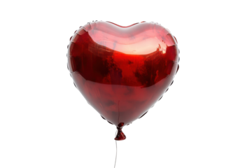 Red heart balloon against black backdrop love romance celebration joy valentine s day party gift