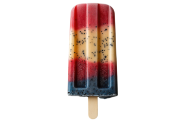 Patriotic popsicle delight summer treat vibrant colors refreshing ice pop 4th of July snack cold