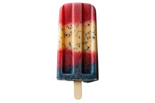 Patriotic popsicle delight summer treat vibrant colors refreshing ice pop 4th of July snack cold