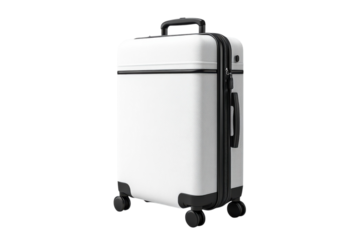Travel essentials white luggage suitcase business trip vacation rolling suitcase stylish carry on