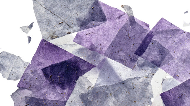 abstract purple background with geometric shapes isolated on white background