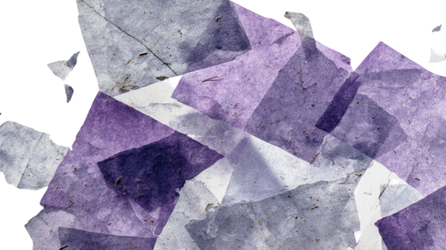 abstract purple background with geometric shapes isolated on white background