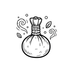 Herbal Compress A Traditional Thai Massage Tool for Relaxation and Wellness.