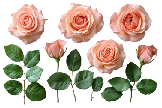 Blooming Beauty Peach Roses Dark Backdrop Florals Close Up Nature Floral Pattern Flower Still Life