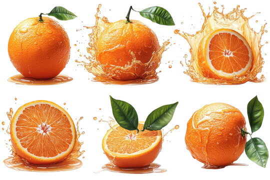 Orange splash freshness healthy eating vitamin c boost summer fruits juicy citrus vibrant colors