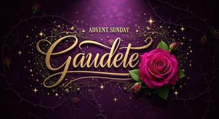 Gaudete Sunday Celebration Image Advent Rose Third Sunday of Advent Christian Joyful Worship