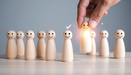 Selection and recognition within a group setting.