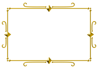 gold frame for your text vector
