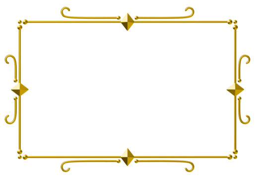 gold frame for your text vector
