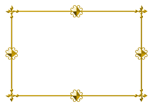 frame with golden ornament