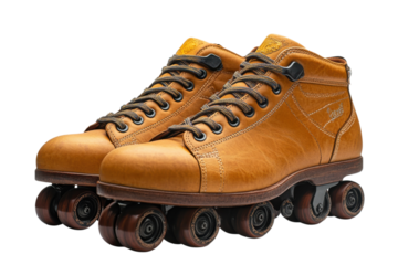 Leather Roller Skates Vintage Style Equipment Classic Quad Wheels Sport Recreation Skating Footwear