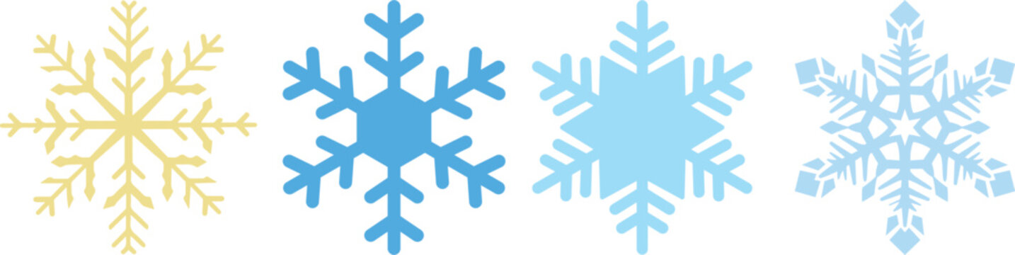 Doodle snowflake. Vector illustration of a snowflake in black and white color.Snowflake Silhouette vector black color and solid white background.Snowflake Silhouette vector black color