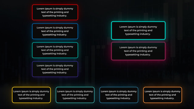 Minimal Text Blocks With Smooth Glow Effect