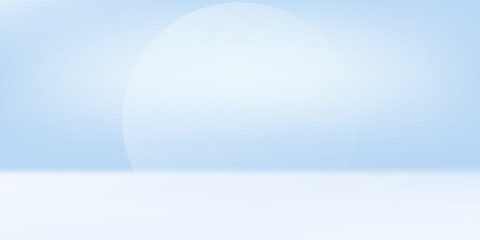 Blue studio room. Limbo light background. Abstract 3d backdrop for product presentation. Minimal wall scene. Showcase, promotion display modern