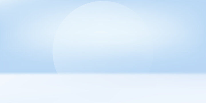 Blue studio room. Limbo light background. Abstract 3d backdrop for product presentation. Minimal wall scene. Showcase, promotion display modern