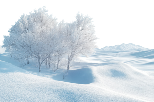 Winter Wonderland Trees Frozen Landscape Scenery Snow Covered Branch Magical Forest Peaceful Scene