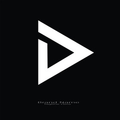 D letter branding logo design with a leaf. And your best choice.	