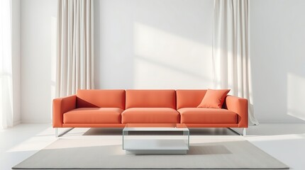 Minimalist, Cozy and modern living room interior design