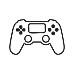 Video Game Controller Icon, Gamepad Silhouette for Gaming and Entertainment, Joystick Vector Illustration.