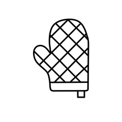 Oven mitts icon