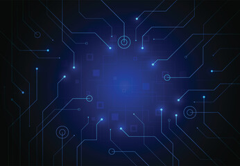 Abstract technology background and network connection. Vector illustration