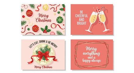 Festive Christmas greetings Adorable holiday card designs © Fahmi
