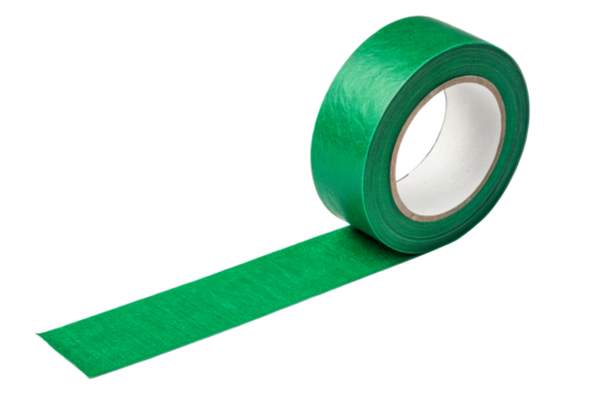 Green Tape Roll With Extended Strip