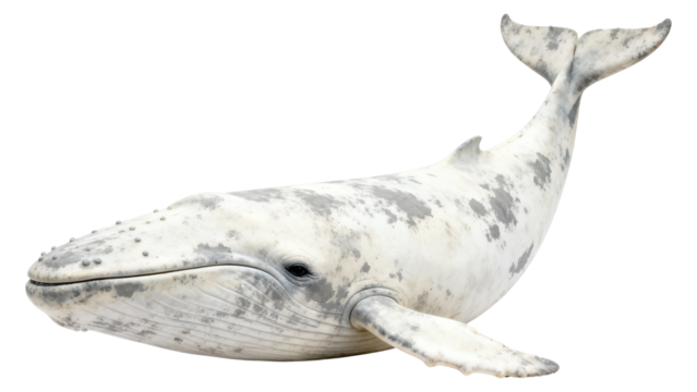 Realistic plush toy of a gray and white spotted whale with a friendly expression, soft texture, and detailed features, perfect for children’s decor