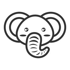 Cute Animal Head  Doodle