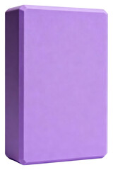 Purple Yoga Block for Fitness and Exercise Support in Studio or Gym