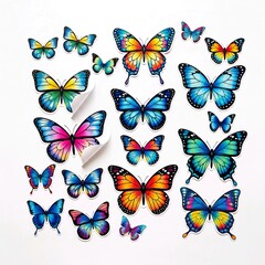 Beautiful Butterflies in Vibrant Colors and Unique Patterns