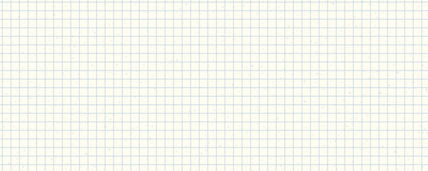Checkered paper texture background. Empty sheet of drafting paper regular square lines grid. Realistic plaid paper texture. Vector illustration