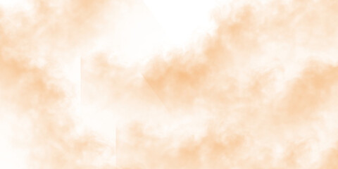 Orange watercolor cloud for your design element