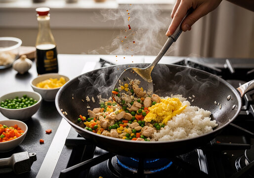 Mastering the art of homemade fried rice with this Quick Recipe and simple Food Hacks for a delicious, easy weeknight meal