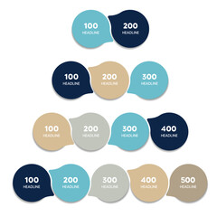 Creative Multistep Infographic Concepts for Visual Process Design and Data Presentation.