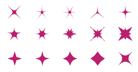 Star Shape Set | Pink Sparkle Vector Icons | Modern Shining Star Design 2025

Description:
Collection of shining pink star shapes in various abstract styles. Perfect for celebration backgrounds, holid