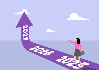 Business Growth and Future Vision 2025–2027 Concept