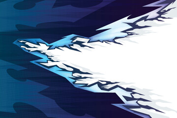 Blue Dynamic Comic Cartoon Style Effect Border Background