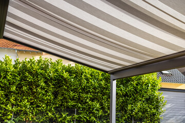 Modern awning, patio with pergola awning