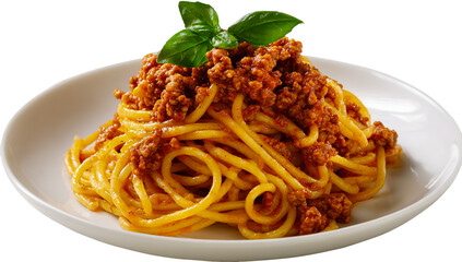 Spaghetti isolated on transparent background